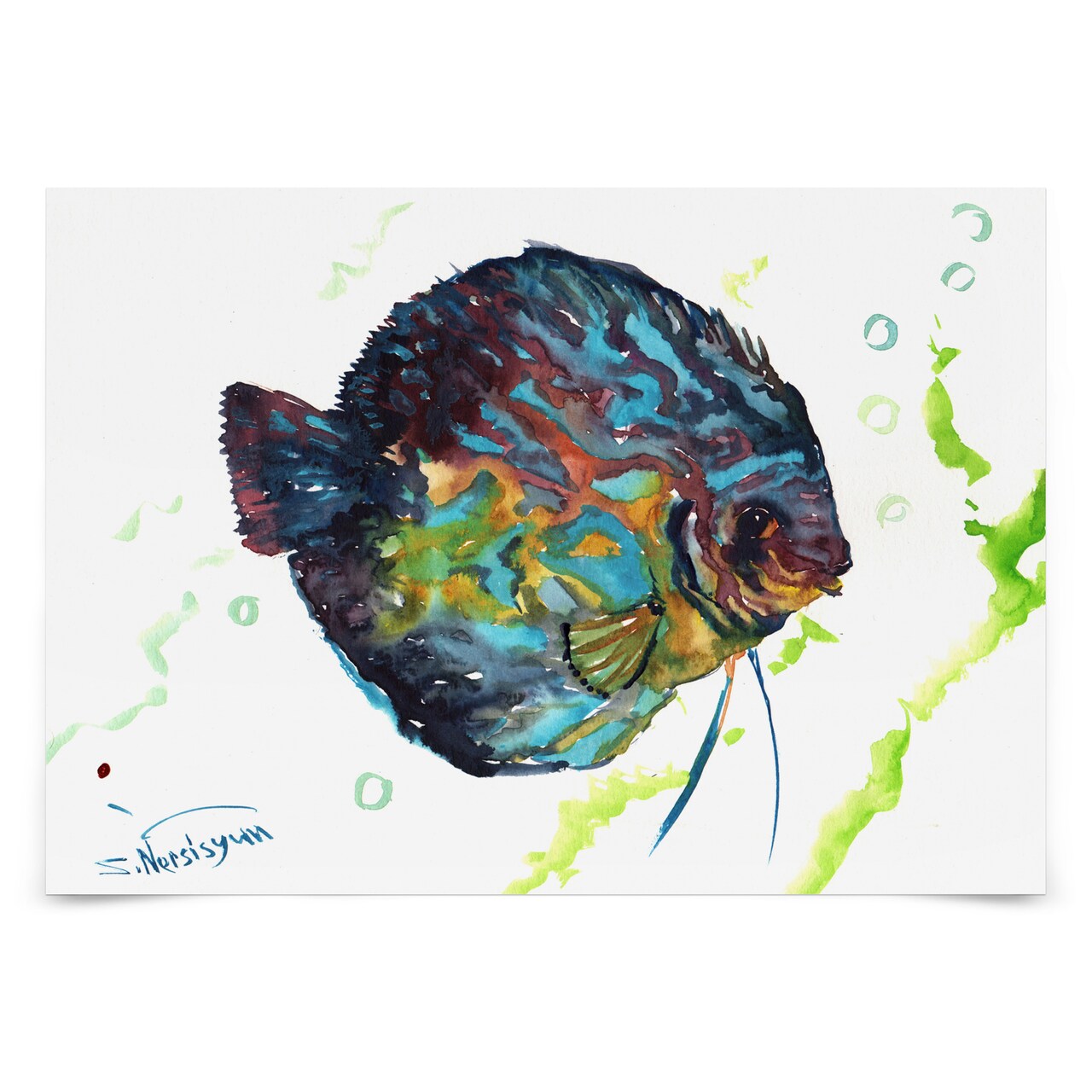 Discus Fish  by Suren Nersisyan  Poster - Americanflat